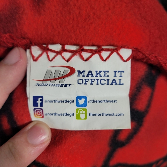 Houston Rockets 48x60 Throw Blanket Fleece The Northwest Company Red And Black - Picture 3 of 7